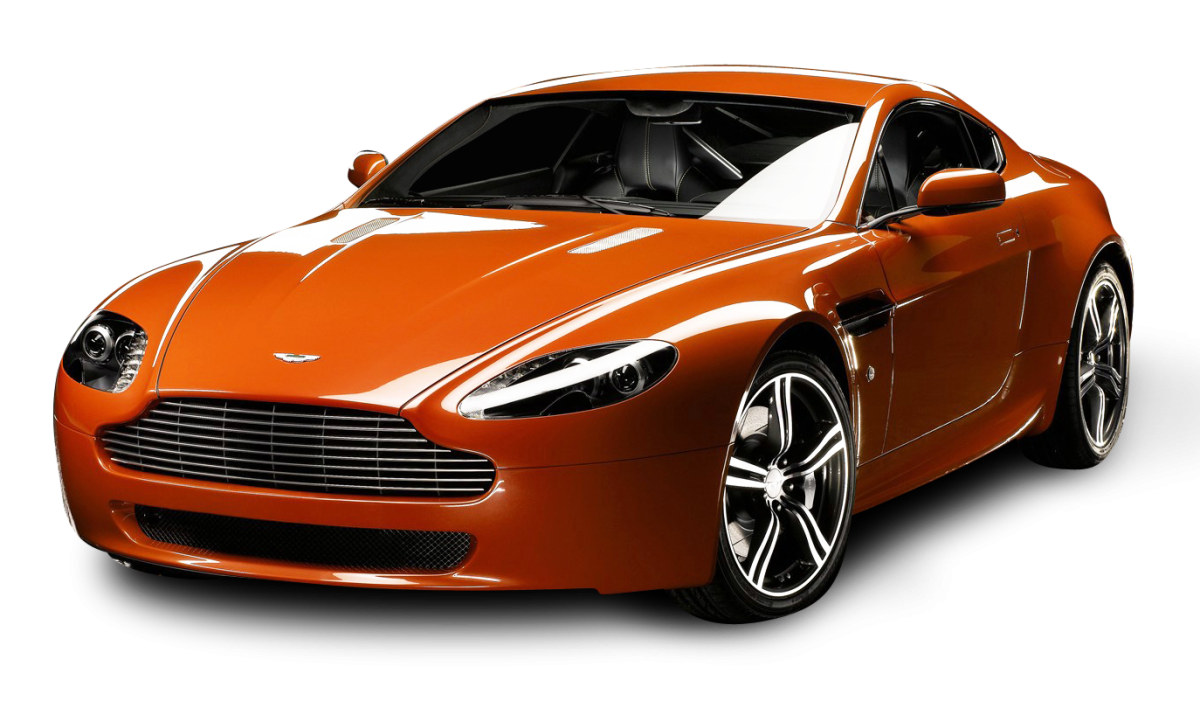 Синий автомобиль на белом фоне