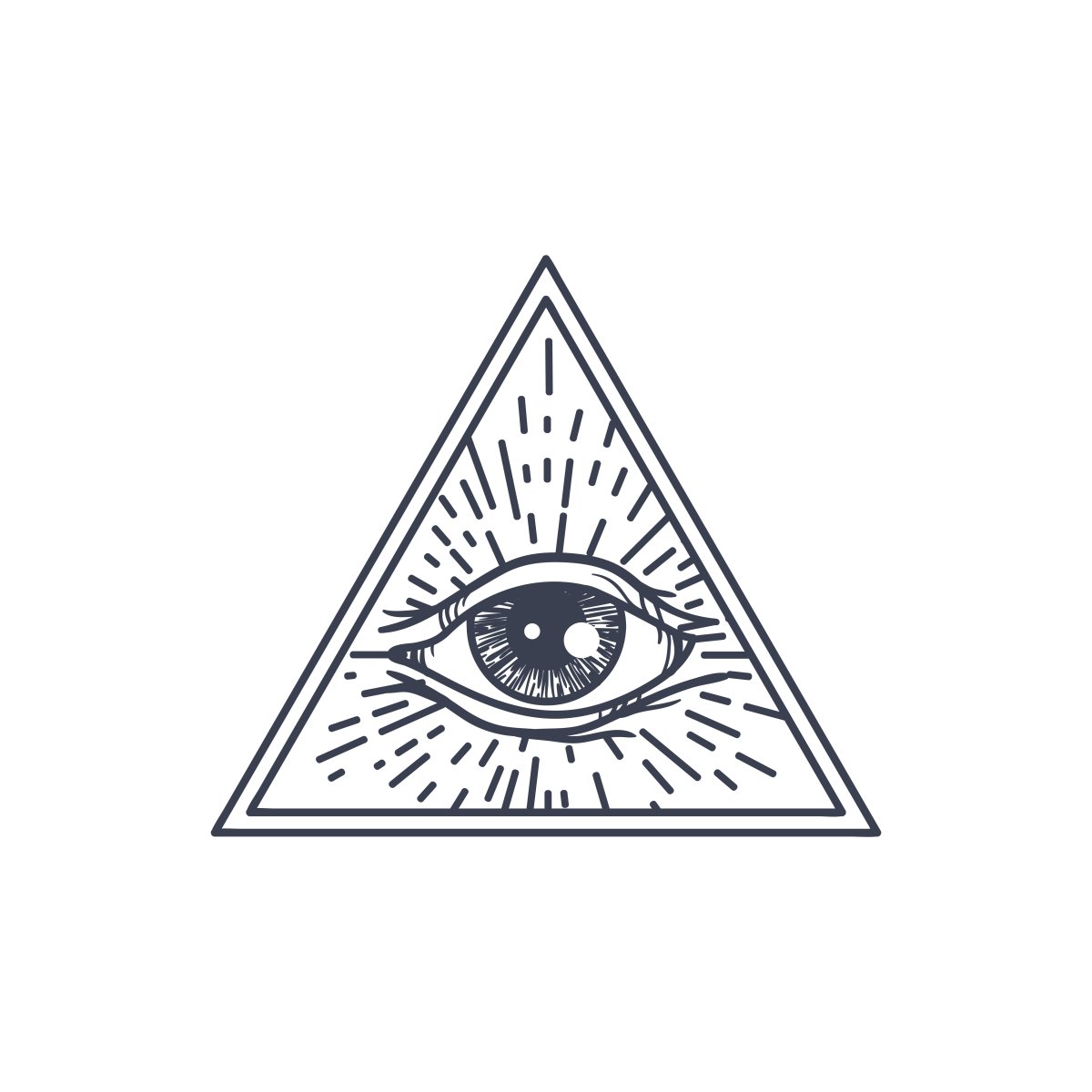 Глаз в треугольнике арт