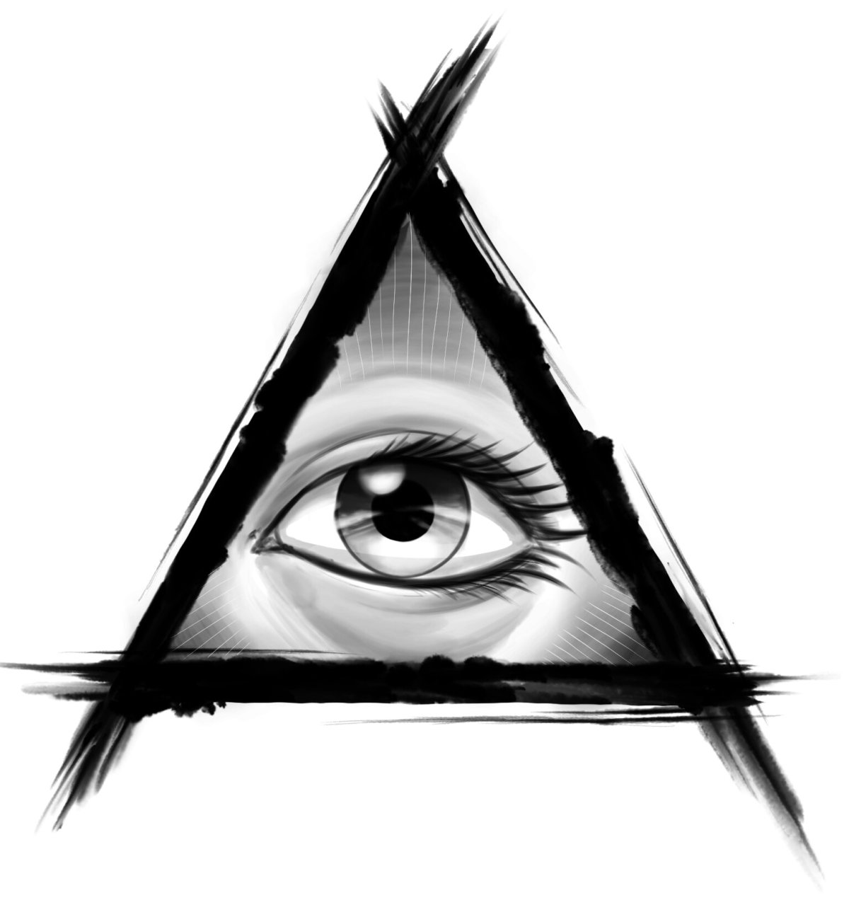 Tattoo глаз гора Всевидящее око