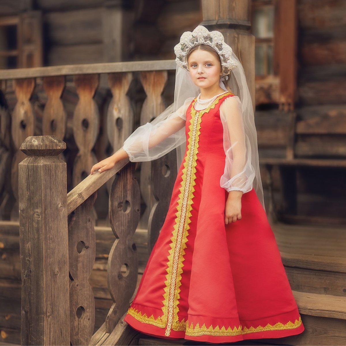 Сарафан в русском стиле