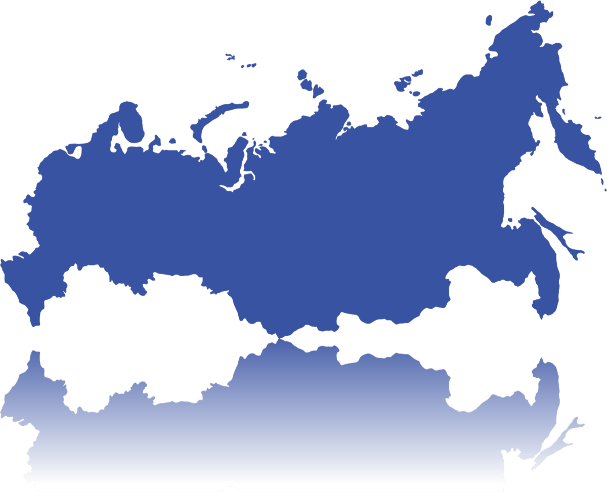 Карта России контур