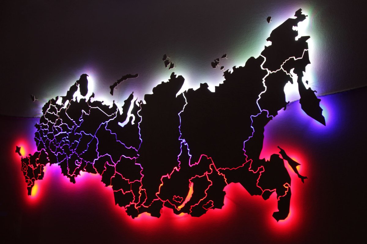 Карта России 3d