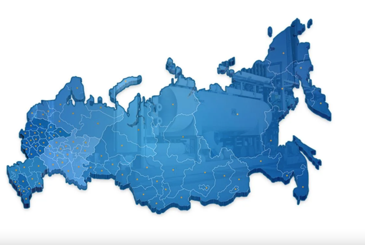 Карта России 3d