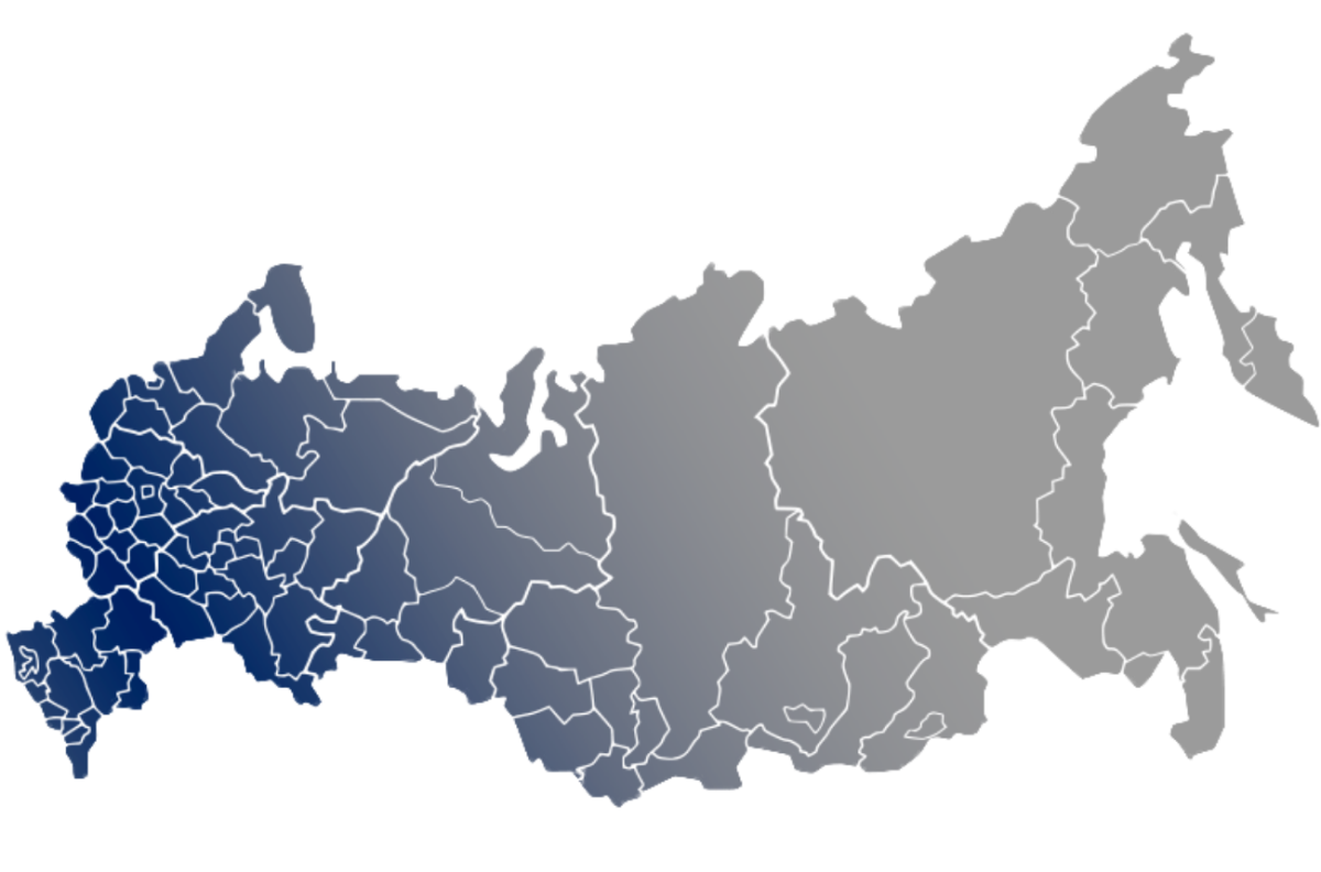 Карта России вектор