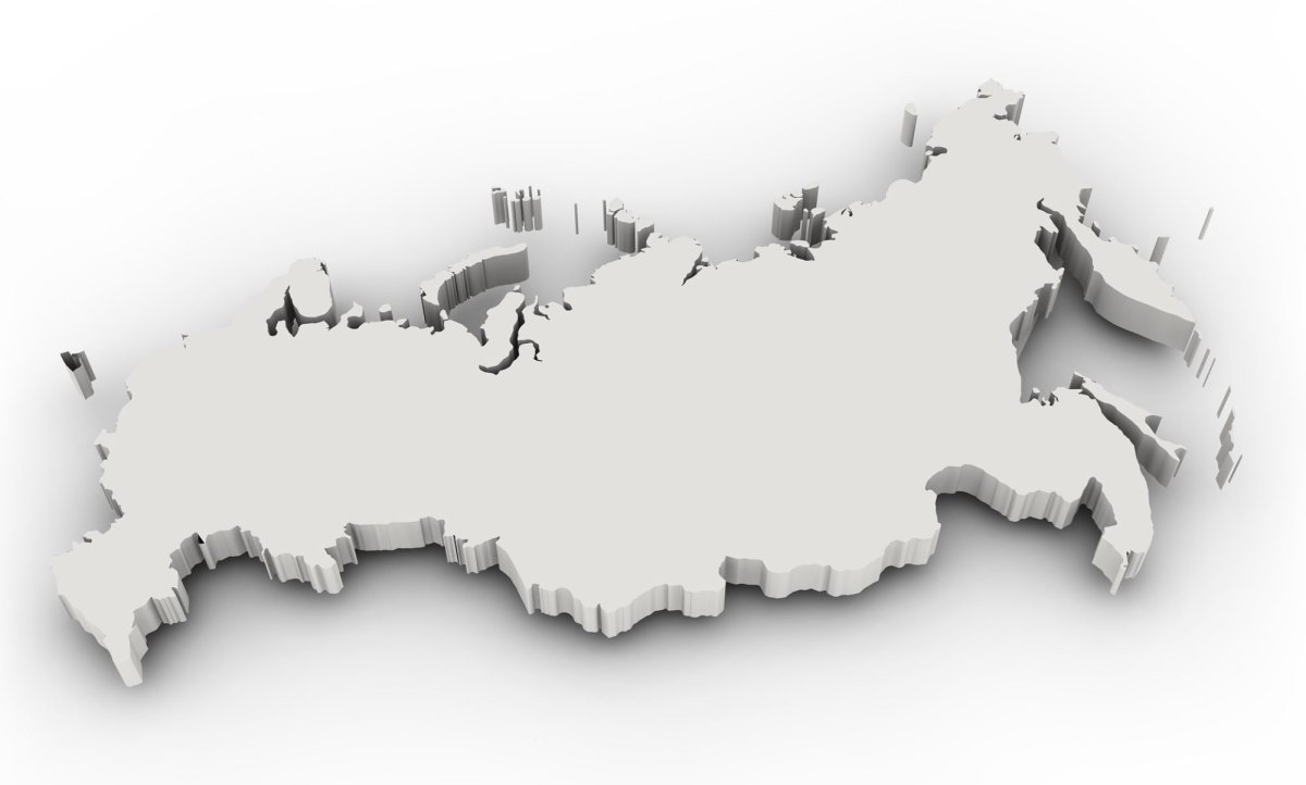 Карта России стилизованная