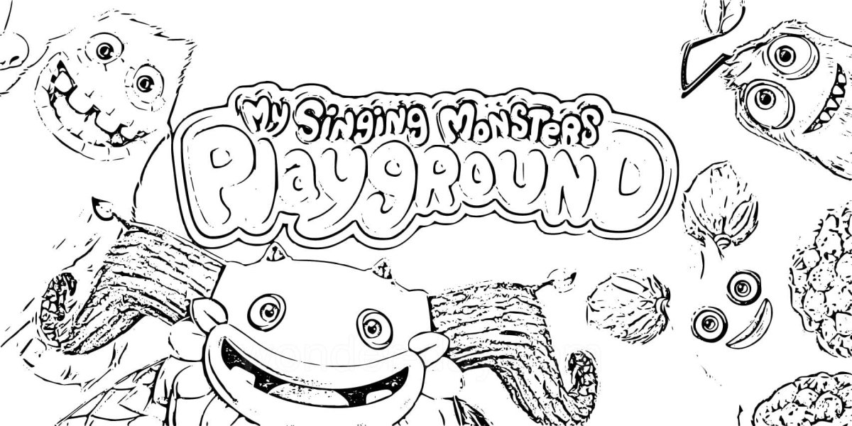 Раскраска монстры