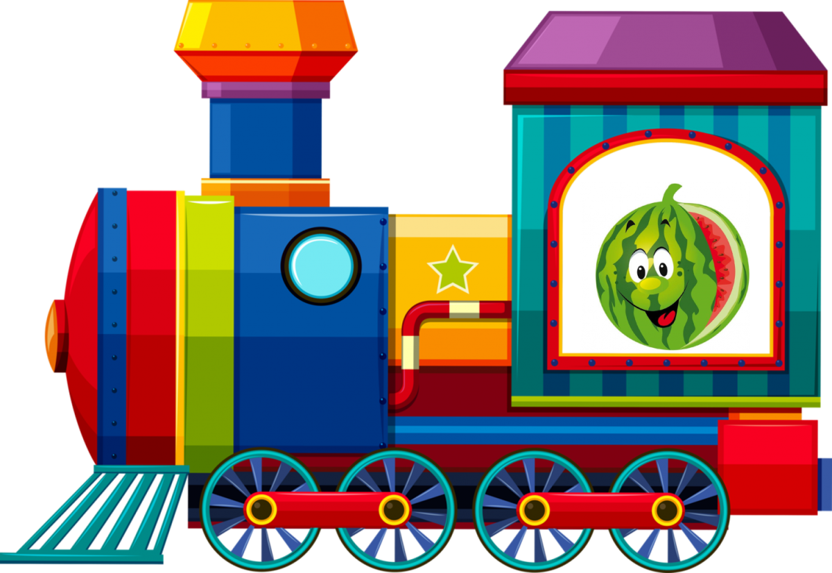 Стенд паровозик для детского сада