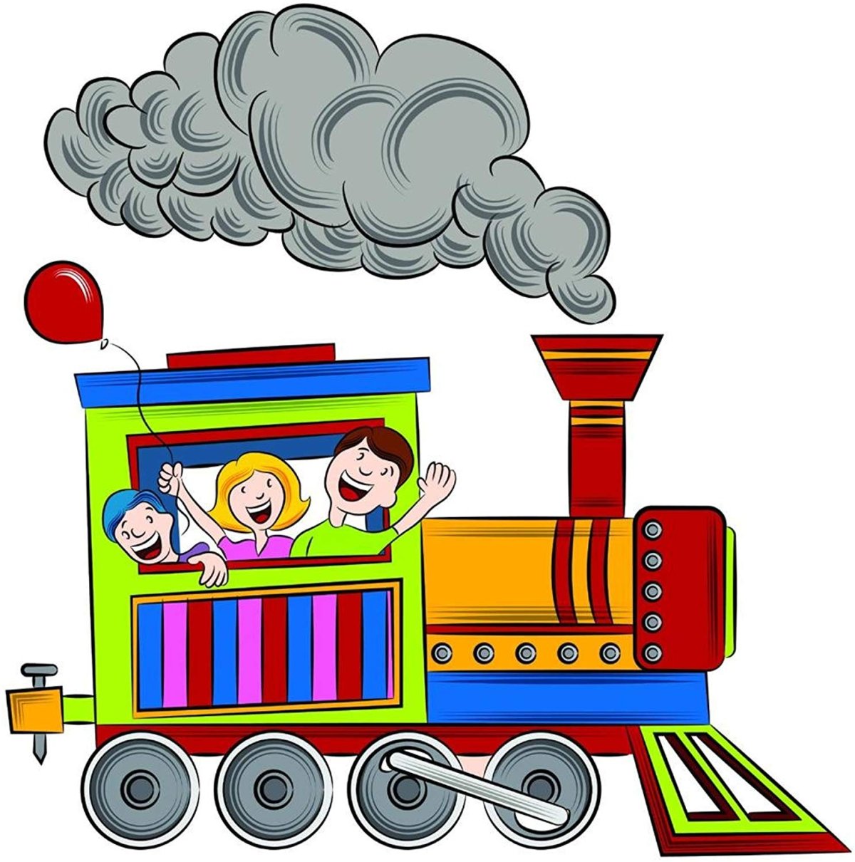 Паровозик из Ромашкова с вагончиками