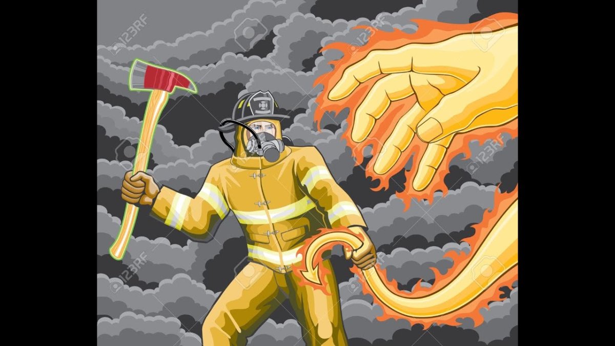 Пожарная команда иллюстрация