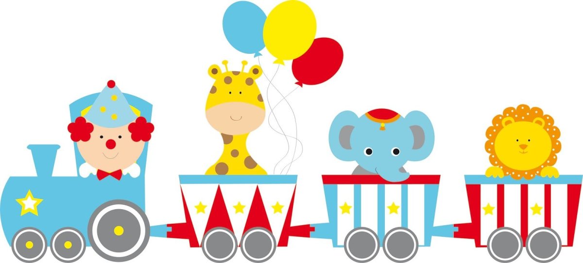 Вагончики паровоза для детей