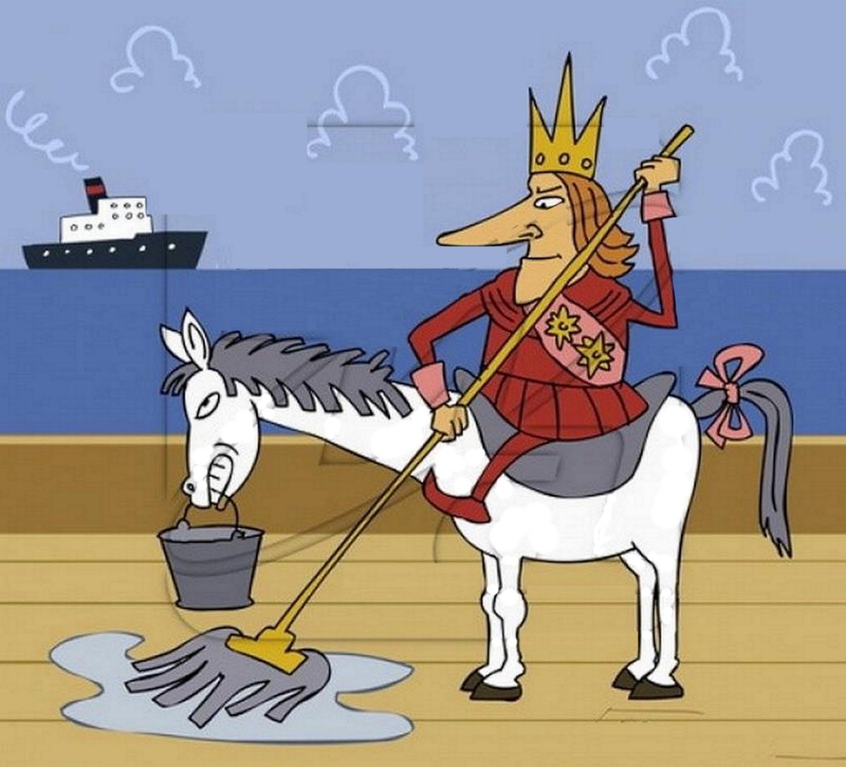 Прискакал принц на белом коне