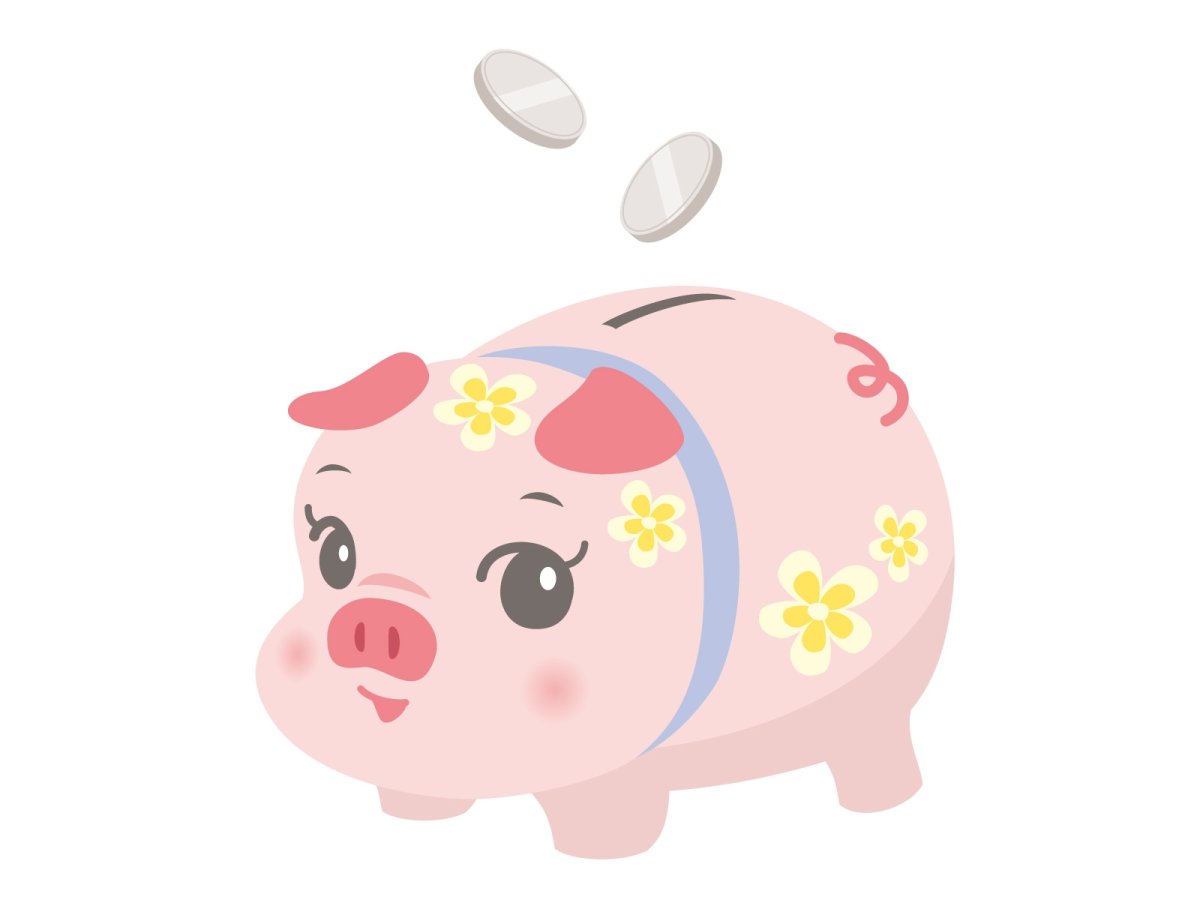 Свинка копилка рисунок для детей