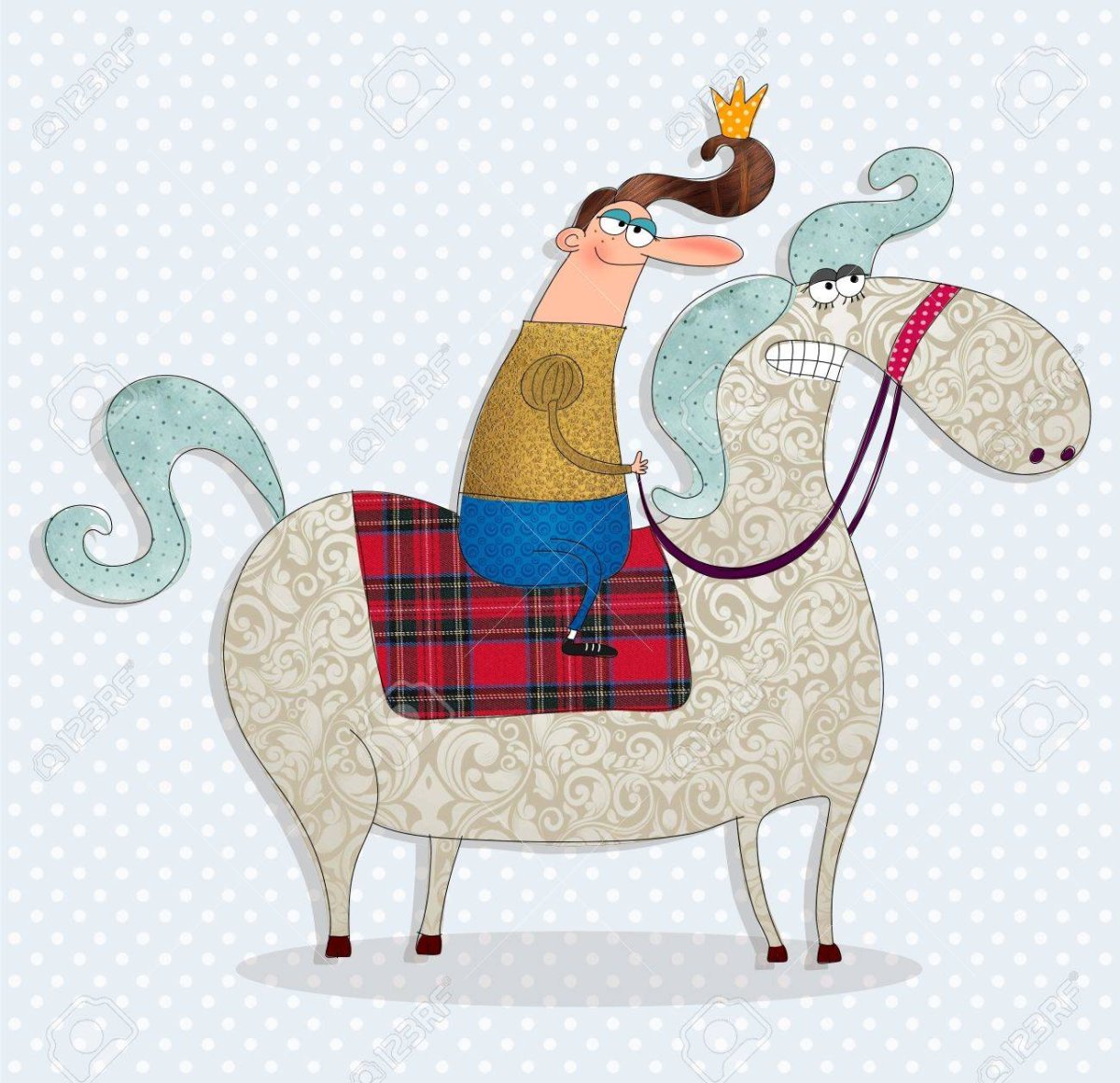 Смешной принц на коне