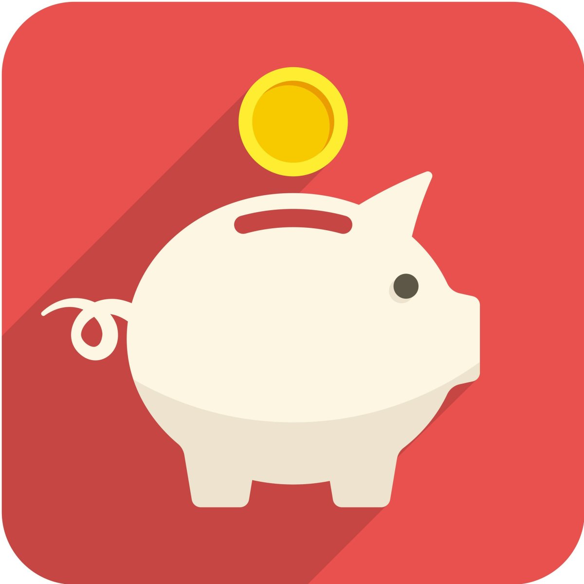 Свинья копилка иконка