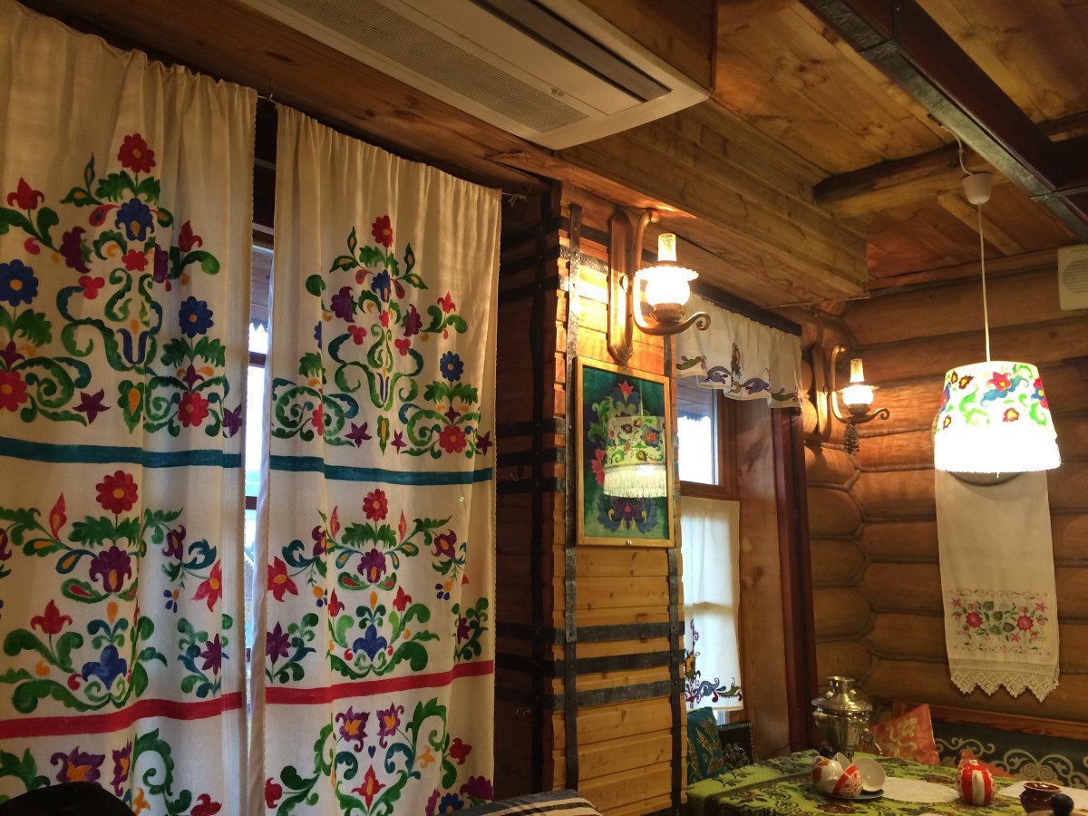 Татарская срубная изба