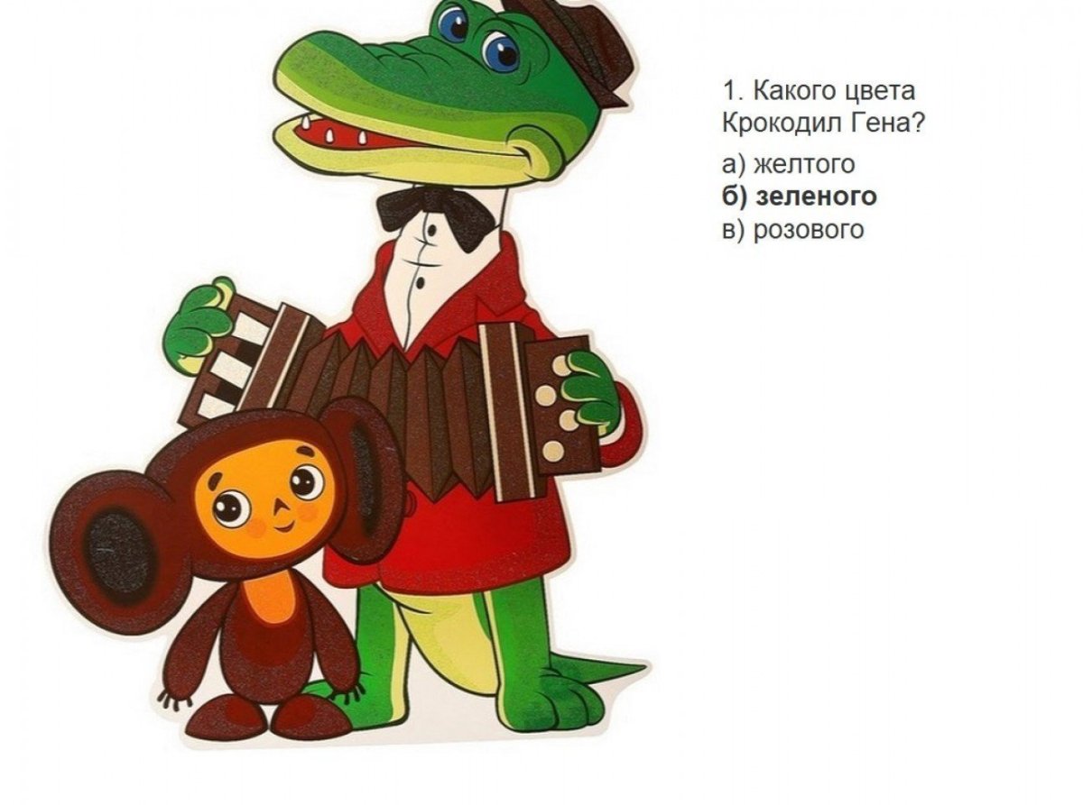 Чебурашка и крокодил Гена мультфильм