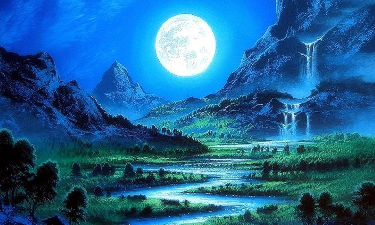 Фантастические лунные пейзажи