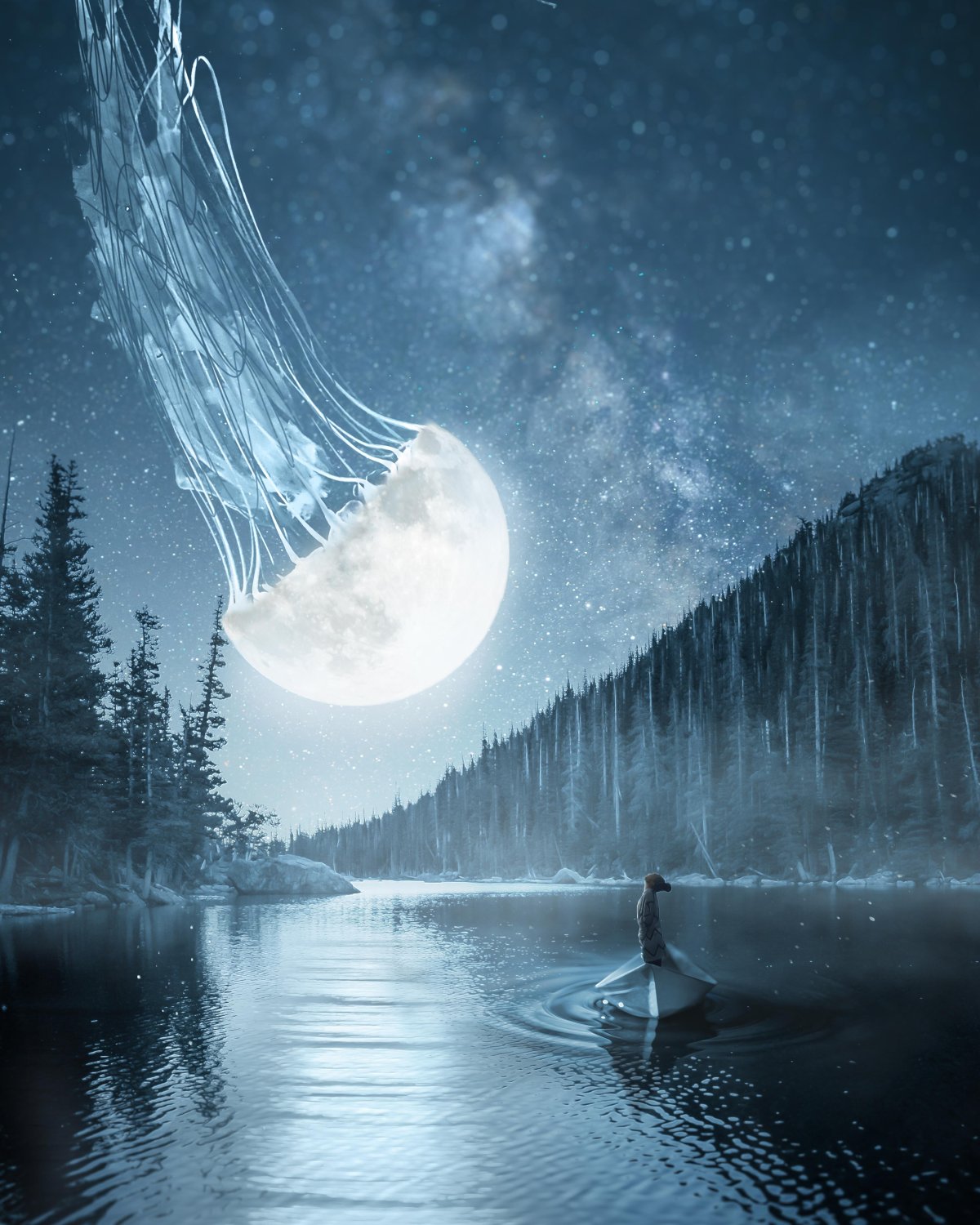 Луна красивые арты