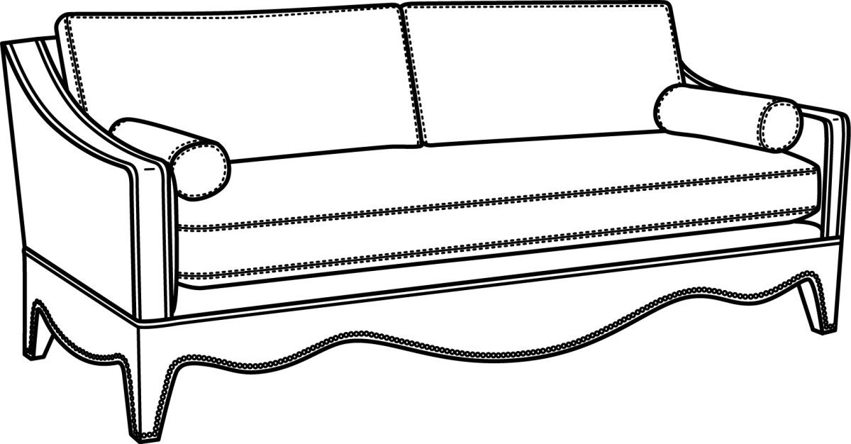 Мягкая мебель раскраска