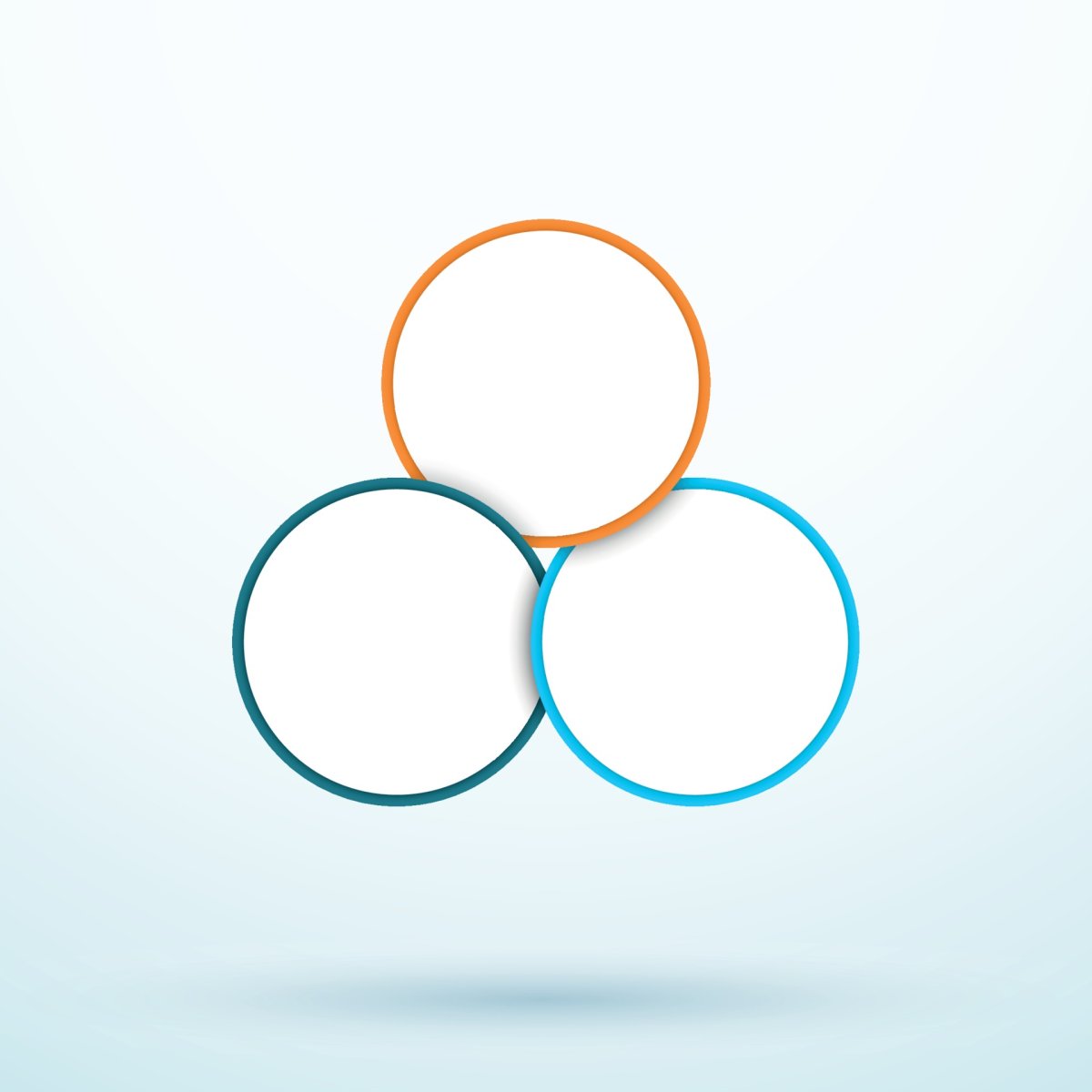 Три круга рисунок