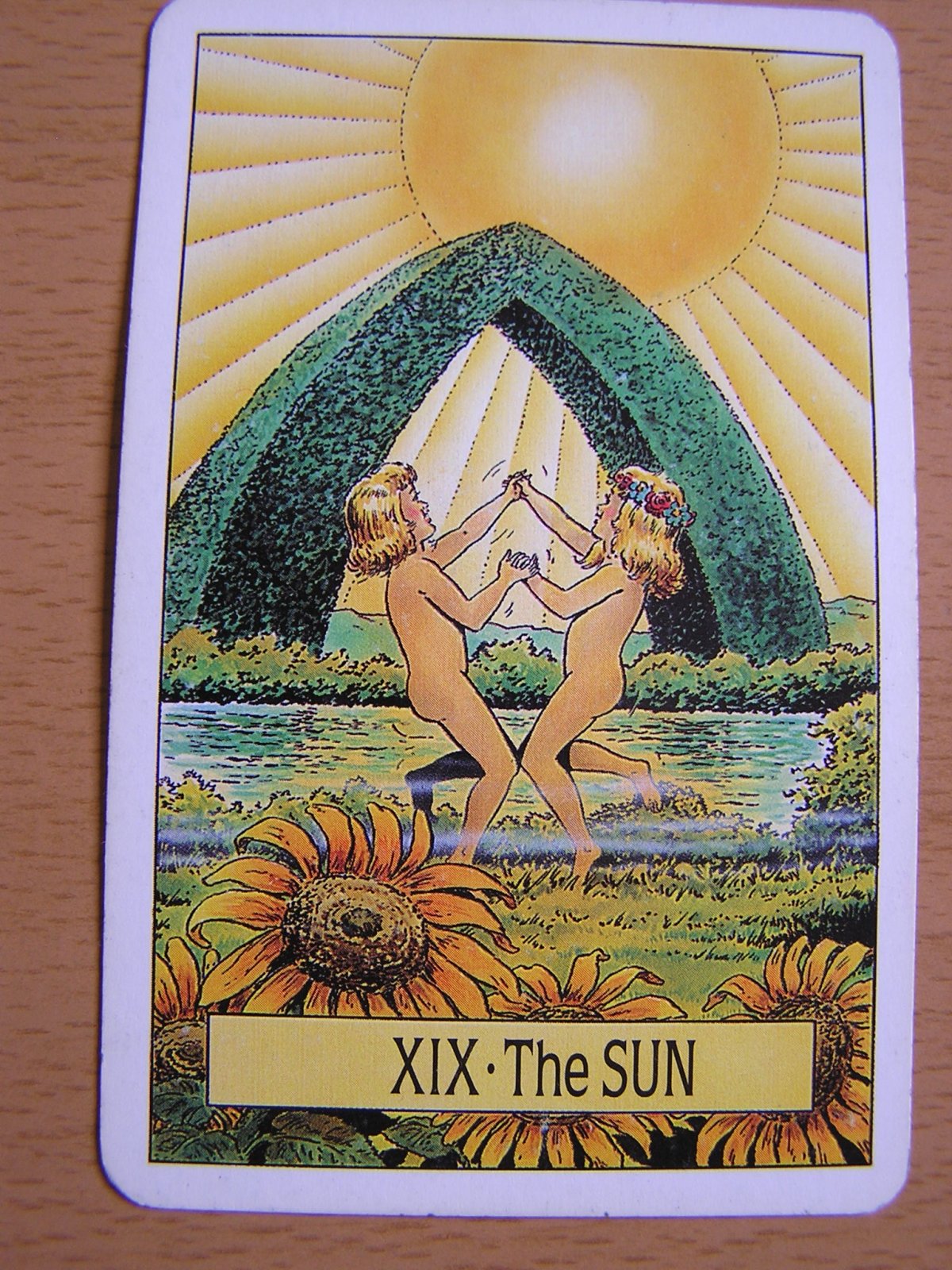 Аркан солнце Таро Райдера Уэйта