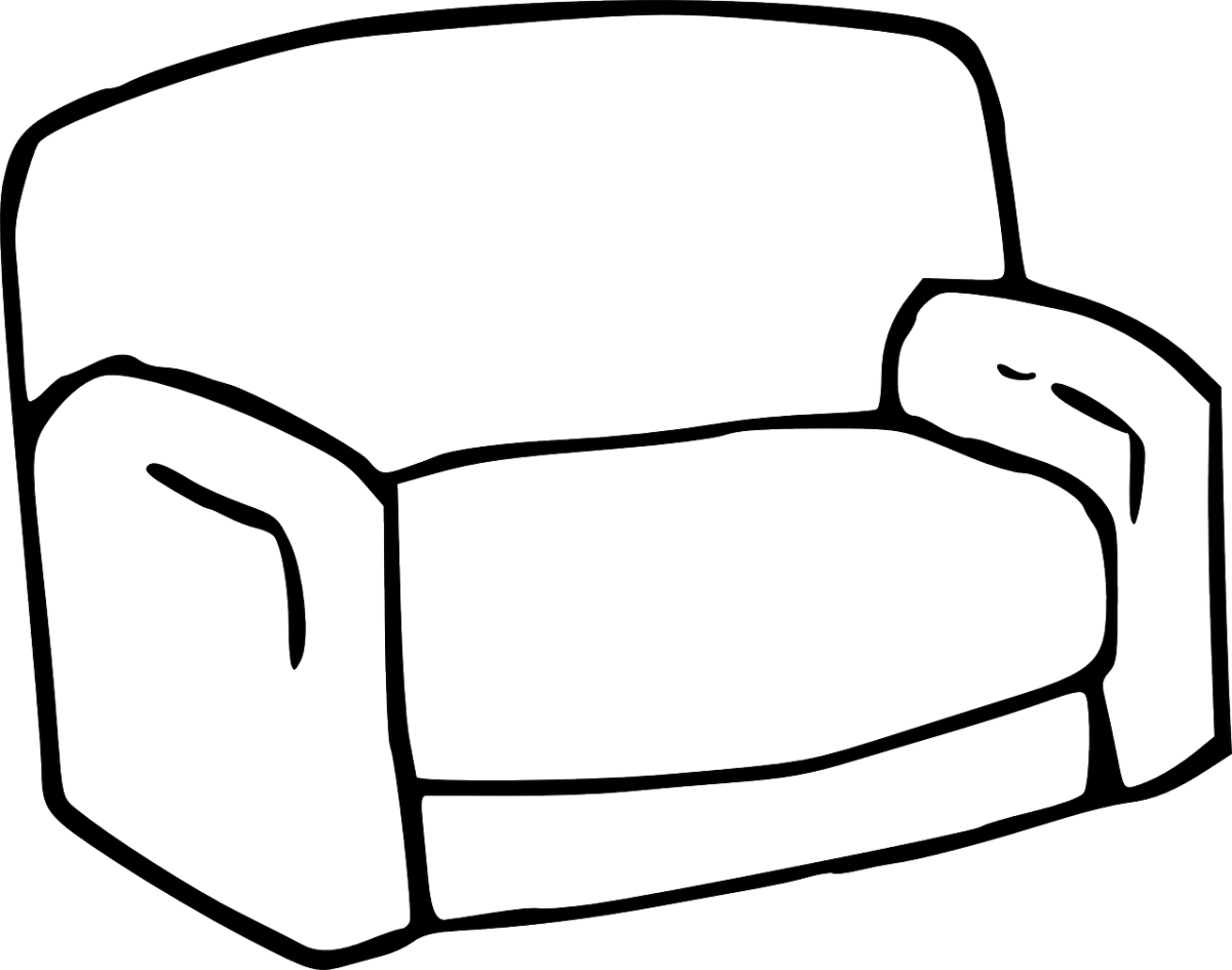 Раскраска мебель для малышей