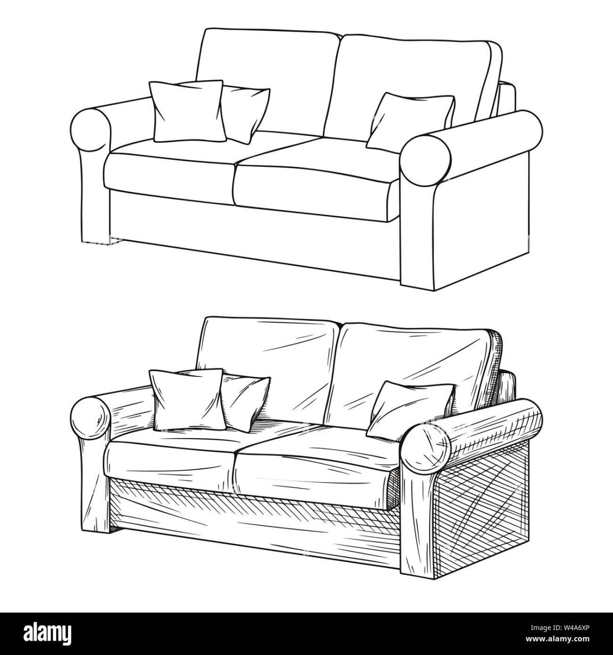 Диван скетч