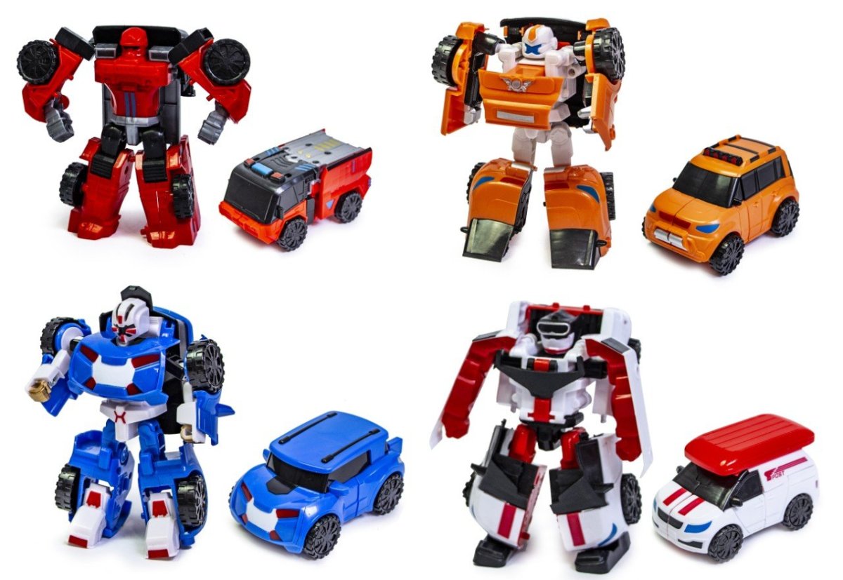 Трансформеры Тоботы 12 см: набор из 8 трансформеров "мини-Тоботы"