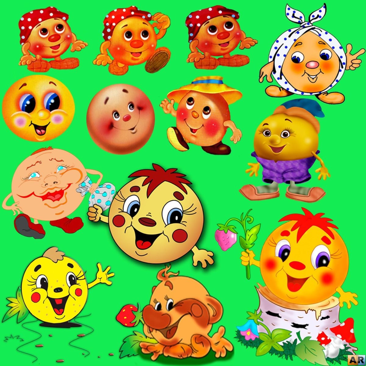 Колобок рисунок