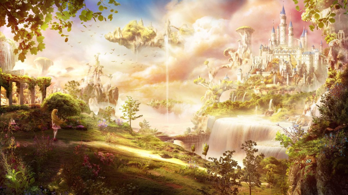 Горный пейзаж арт