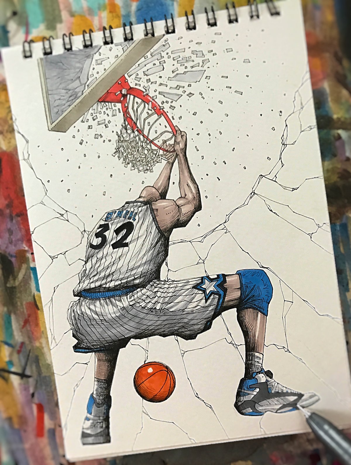 Рисунки НБА данк