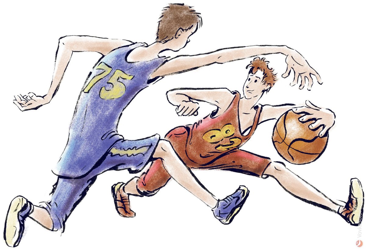 Баскетбольный мяч скетч