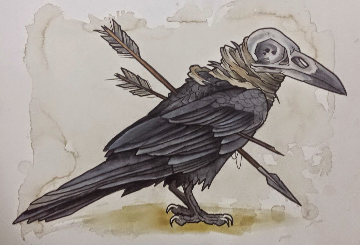 Красивые рисунки ворона