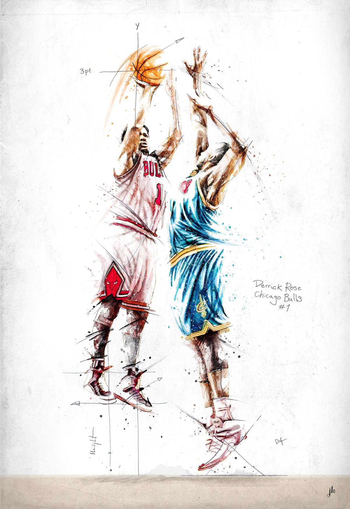 Баскетболист в движении