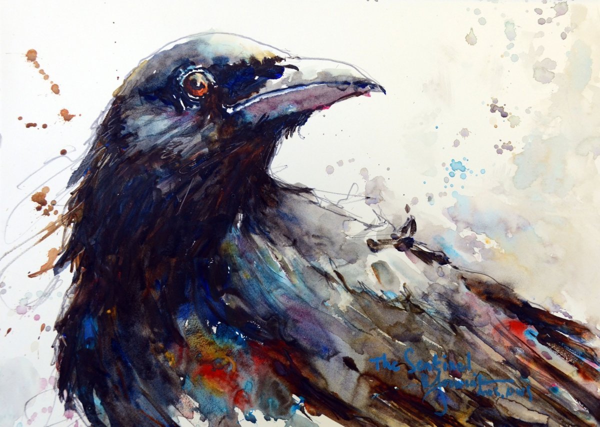Ворон живопись