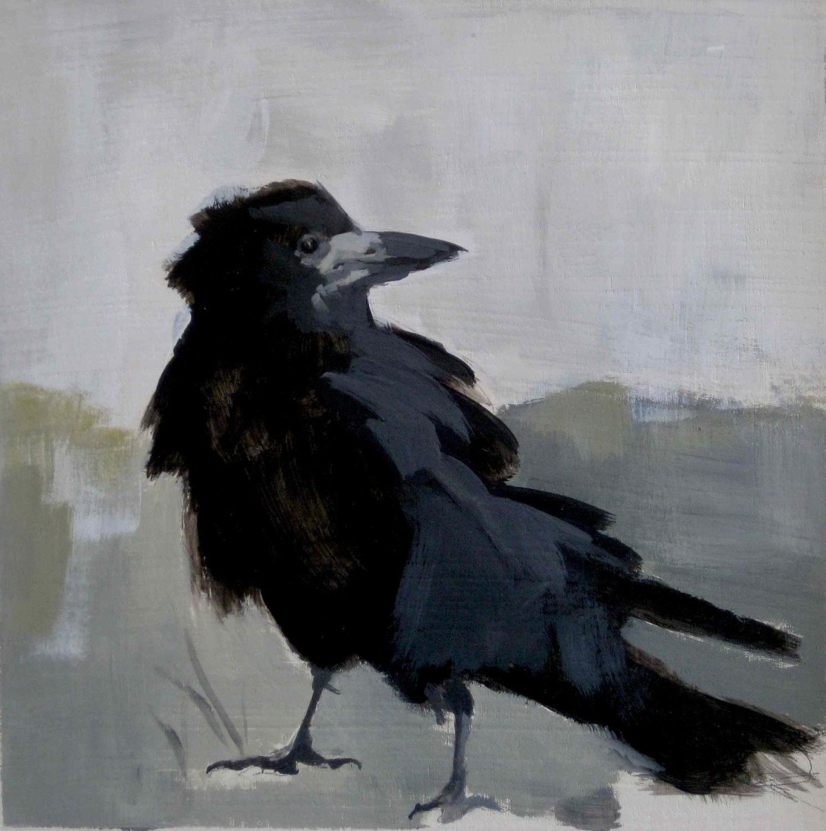 Ворон красками