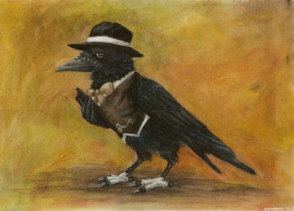 Ворона в шляпе