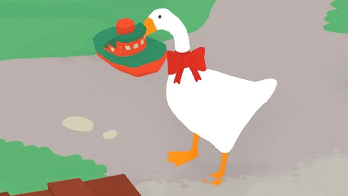 Гуся из игры Гусь на белом фоне