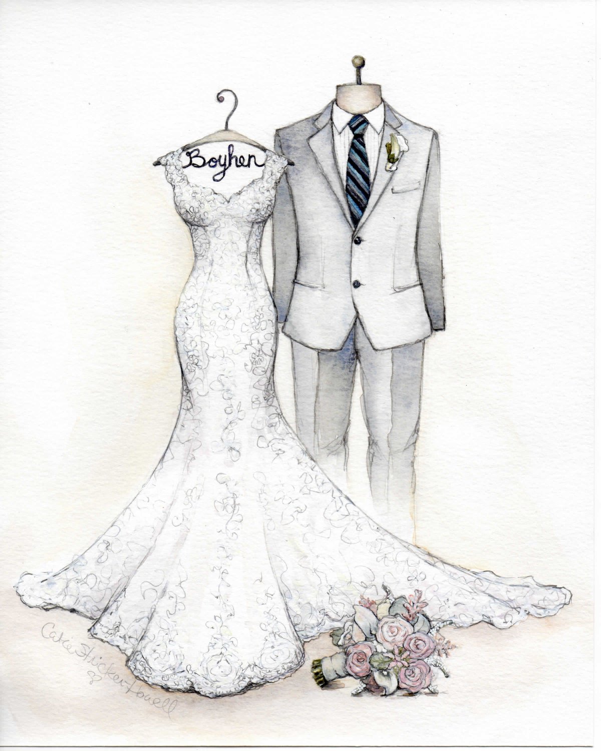 Эскизы свадебных платьев