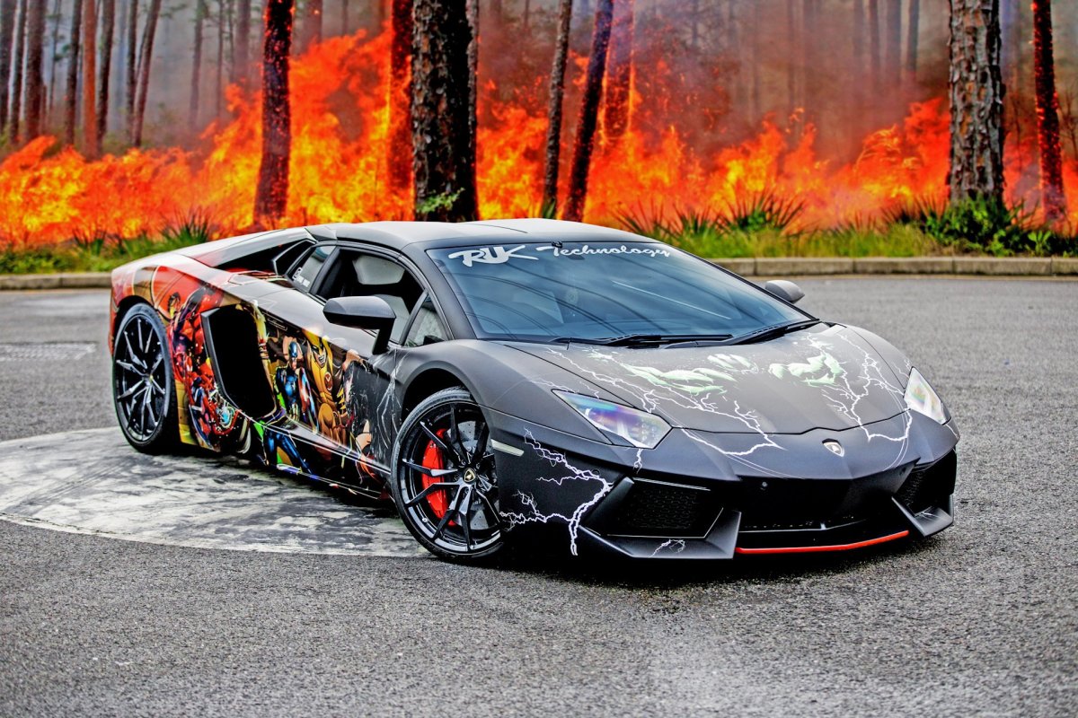 Машина Ламборджини авентадор s