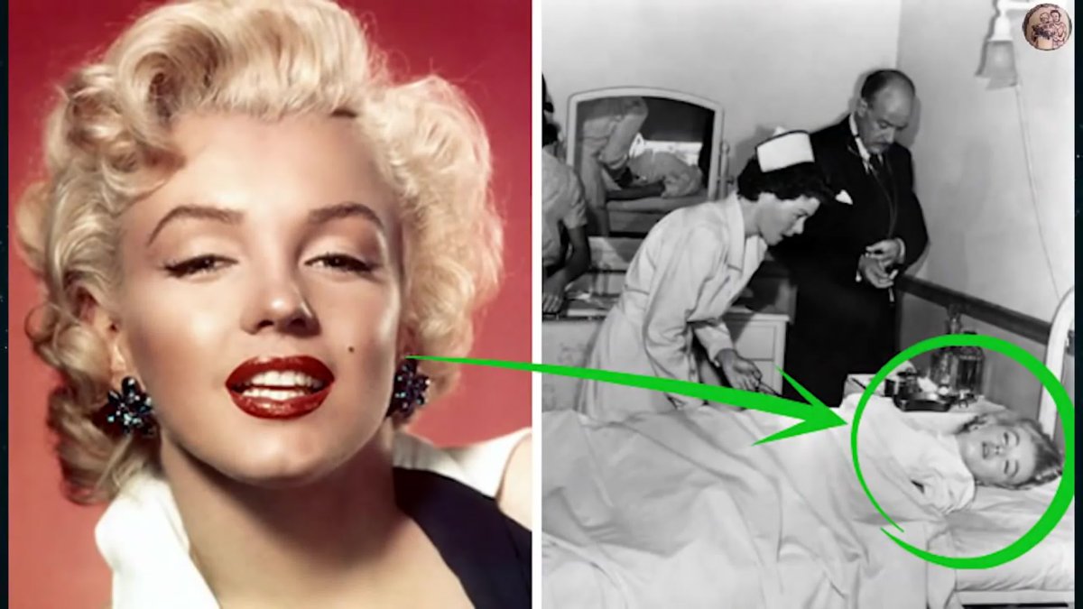 Мерлин Монро на Красном фоне