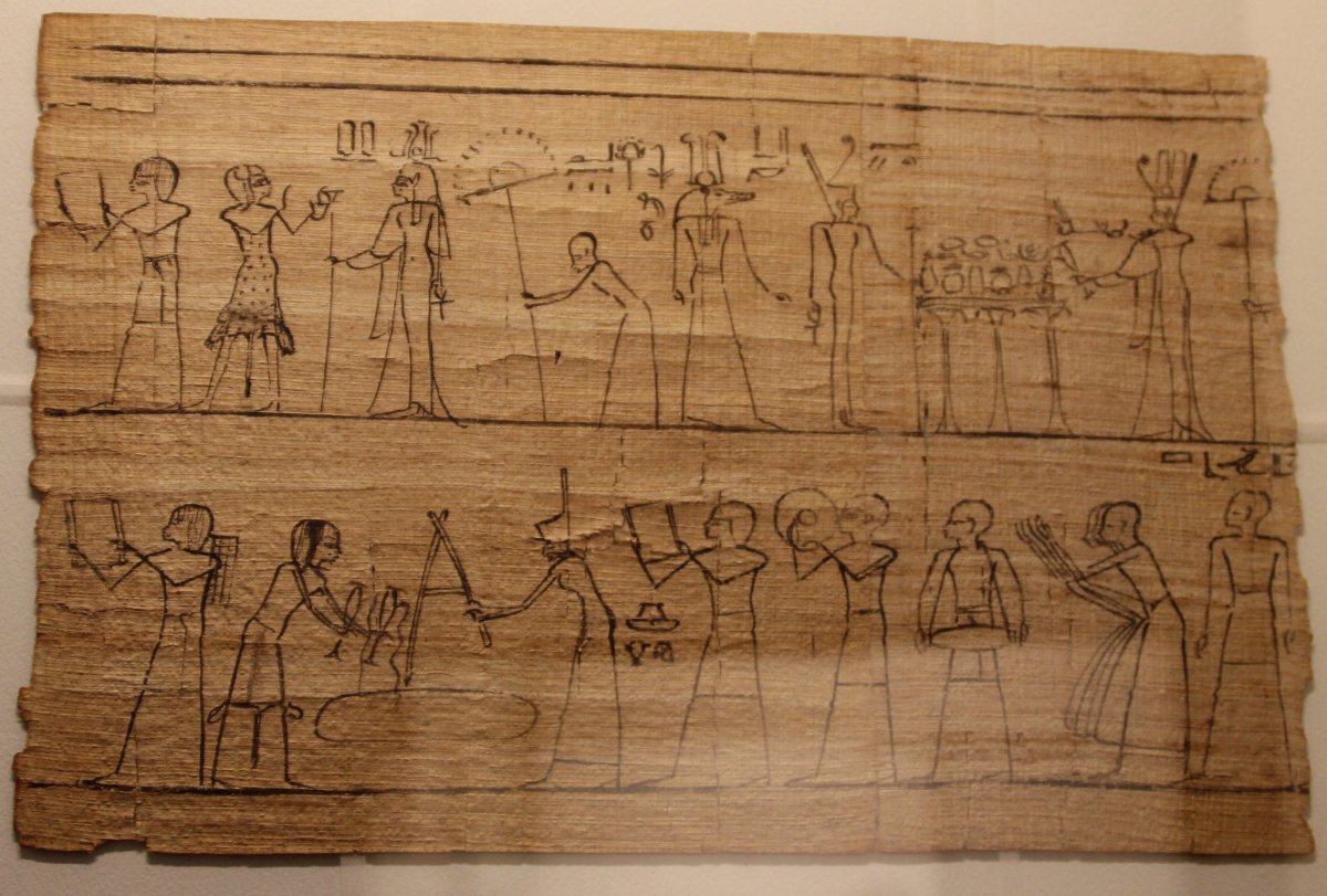 Свиток папируса древний Египет