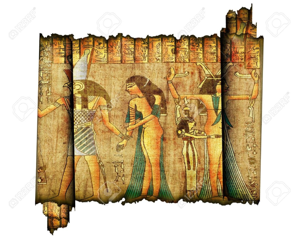 Папирусный свиток в древнем Египте