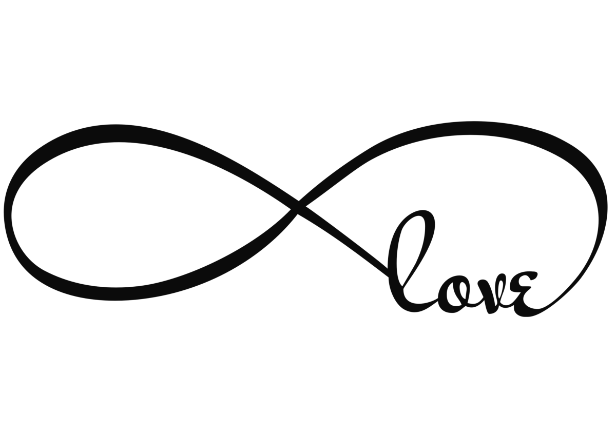 Знак бесконечности на прозрачном фоне