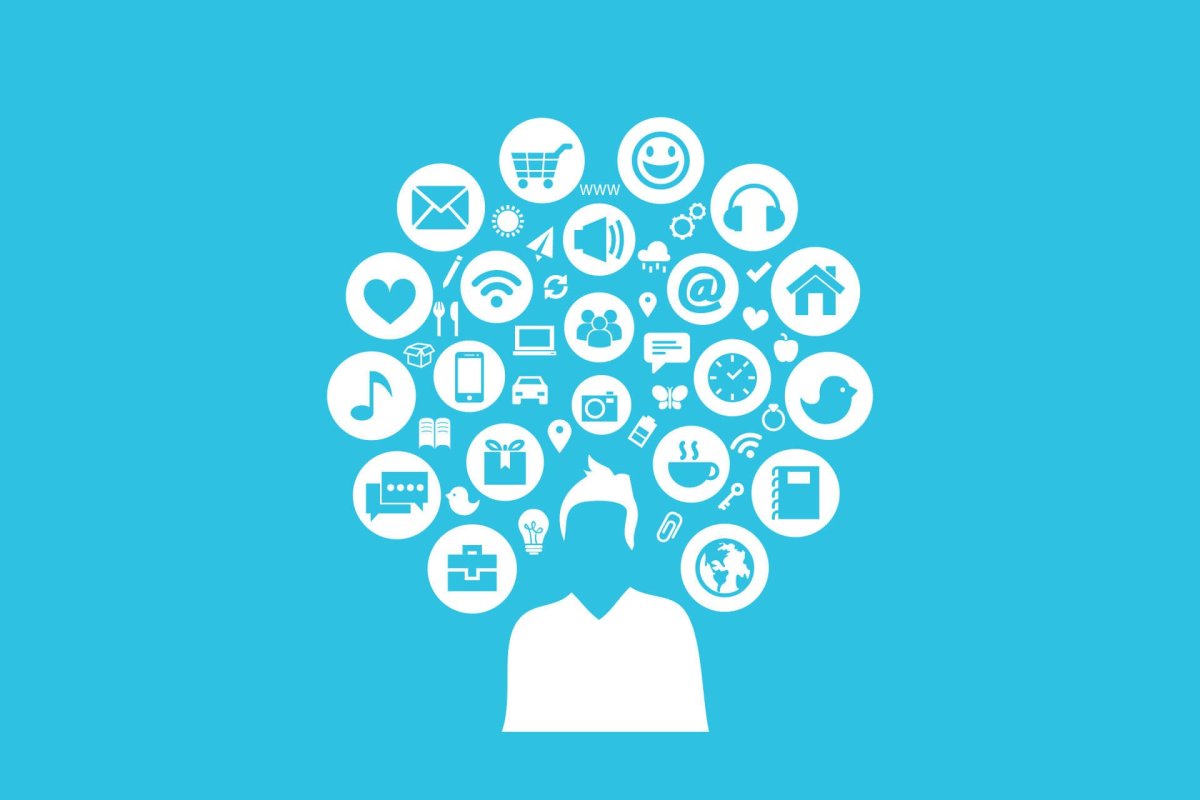 Социальные сети на прозрачном фоне