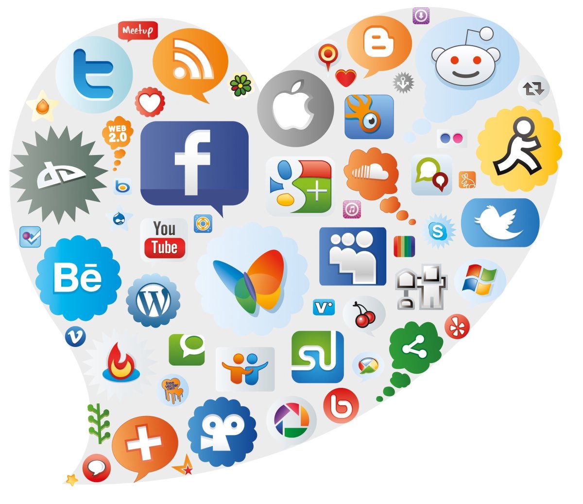 Инфографика социальные сети