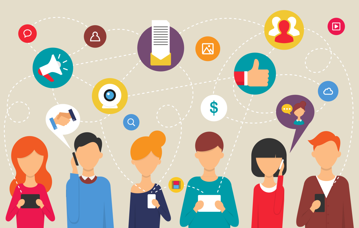 Социальные сети схема