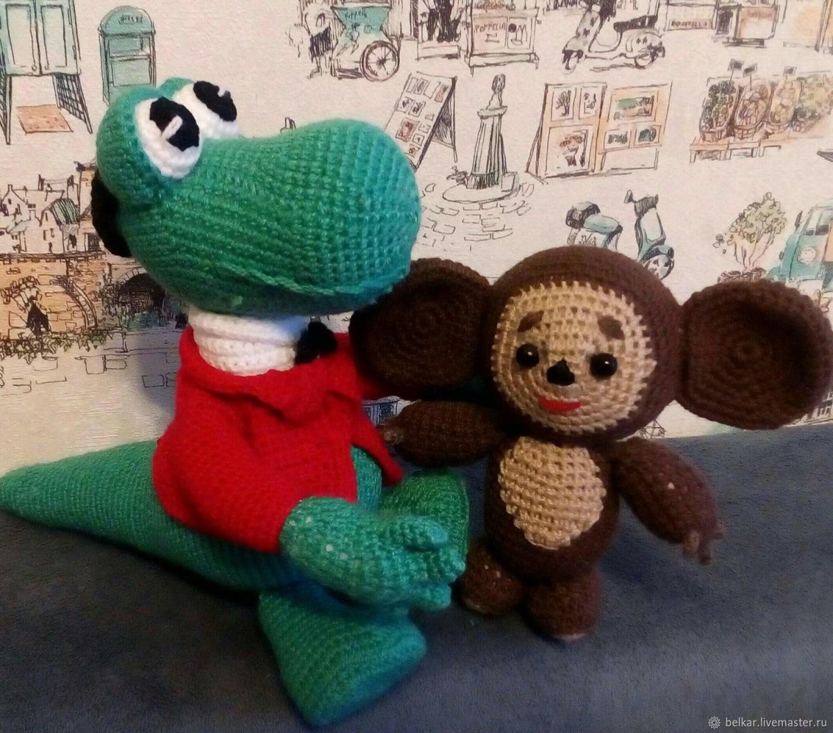 Крокодил Гена Amigurumi