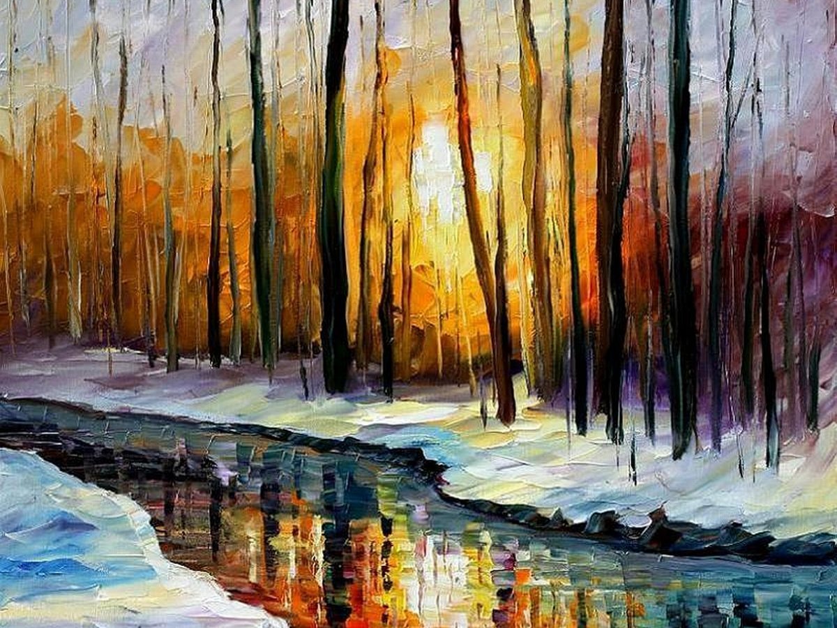 Пейзажи с людьми картины