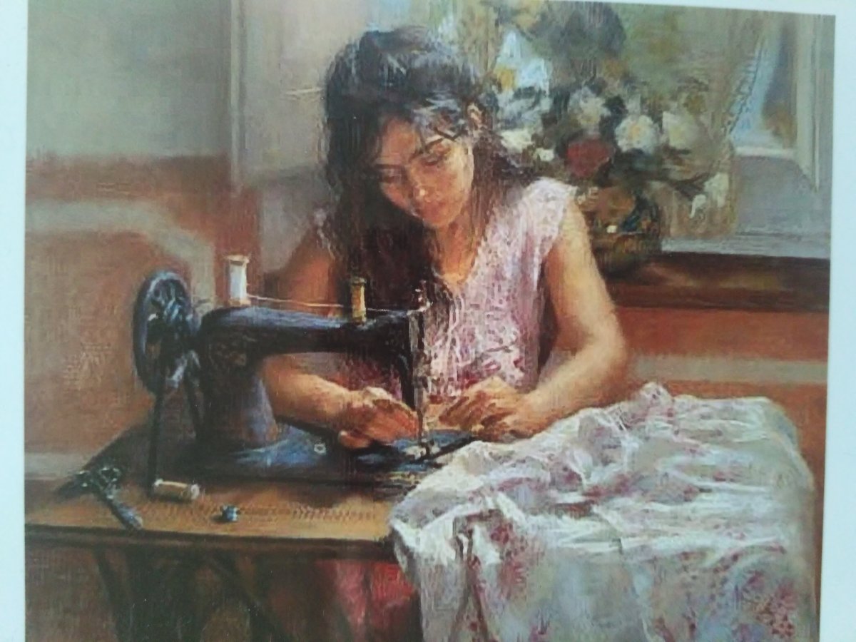 Швея в живописи